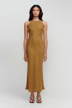 Elysian Collective Ownley Sienna Slip Dress Caramel