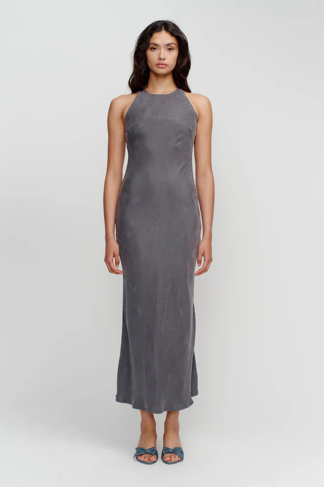 Elysian Collective Ownely Sienna Slip Dress Slate