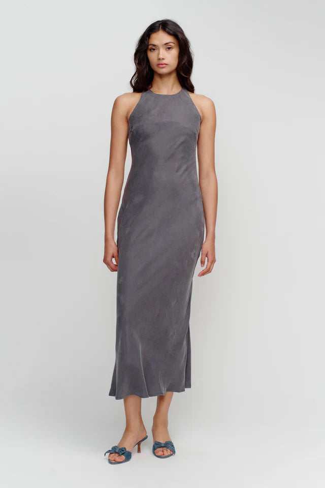 Elysian Collective Ownely Sienna Slip Dress Slate