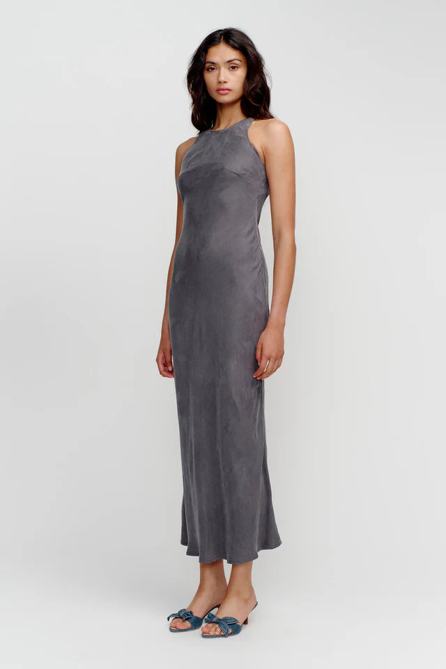 Elysian Collective Ownely Sienna Slip Dress Slate