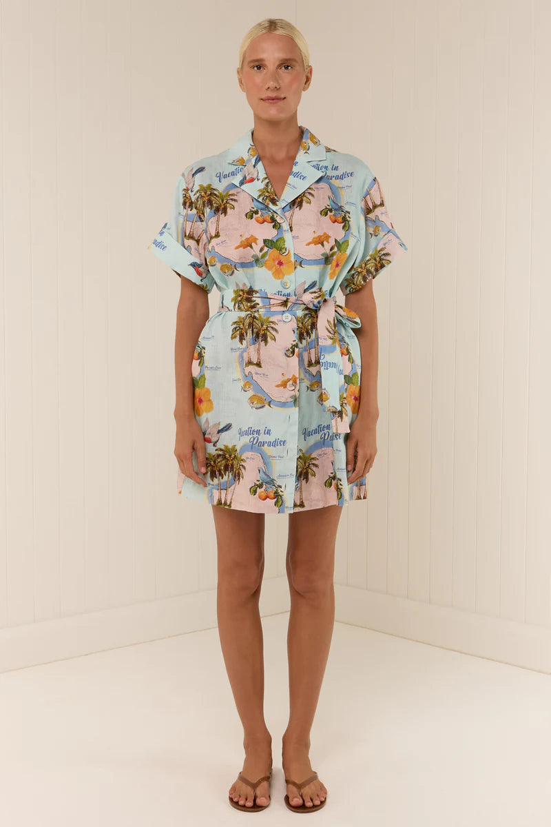 Elysian Collective Palm Noosa Rey Dress Palm Paradise
