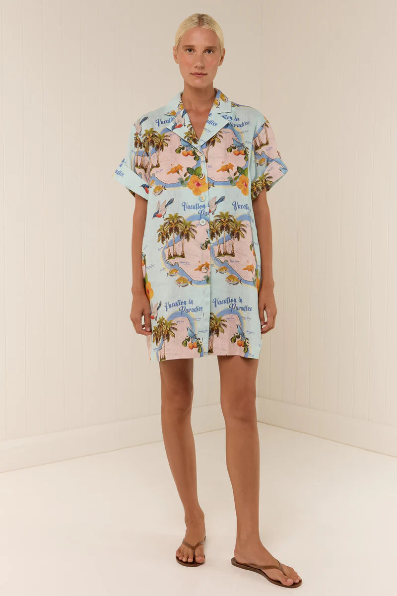 Elysian Collective Palm Noosa Rey Dress Palm Paradise