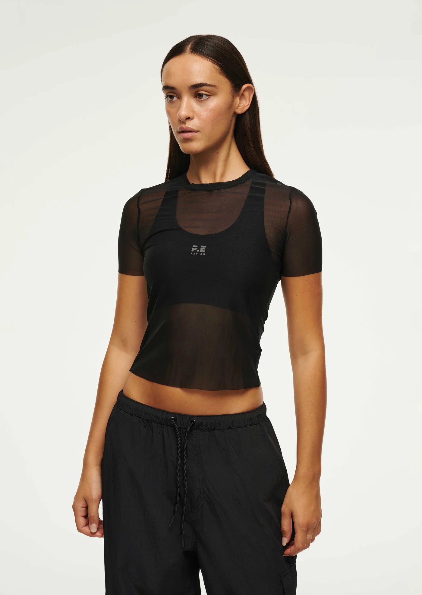 Elysian Collective PE Nation Discovery Mesh Tee Black