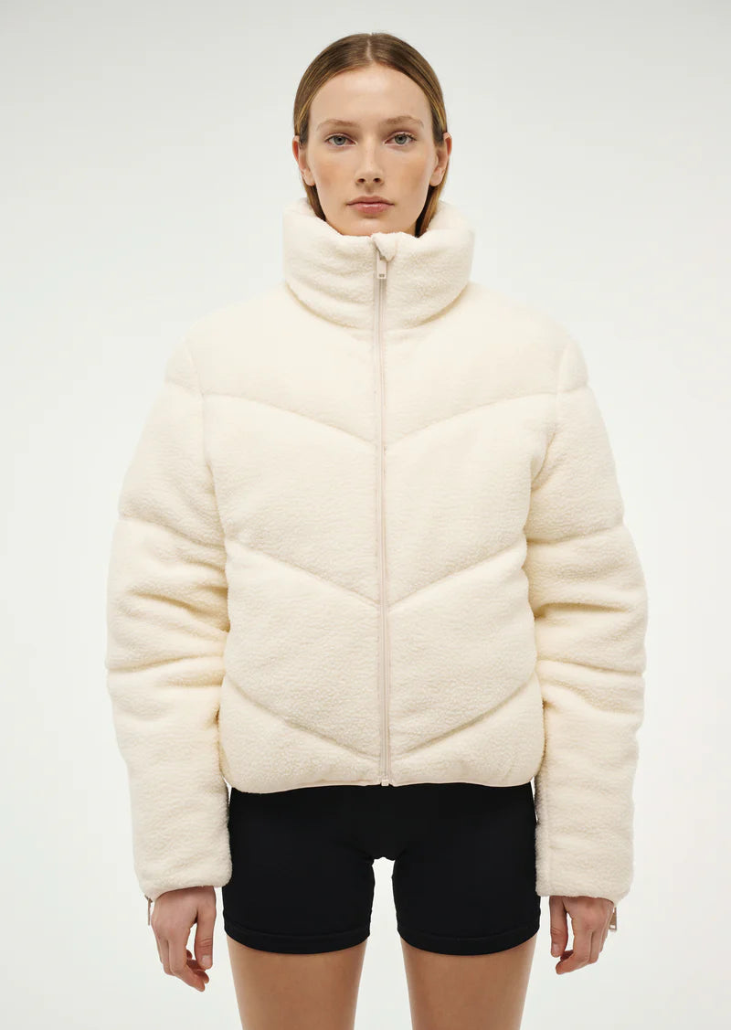 Elysian Collective PE Nation Fortune Sherpa Jacket Whisper White