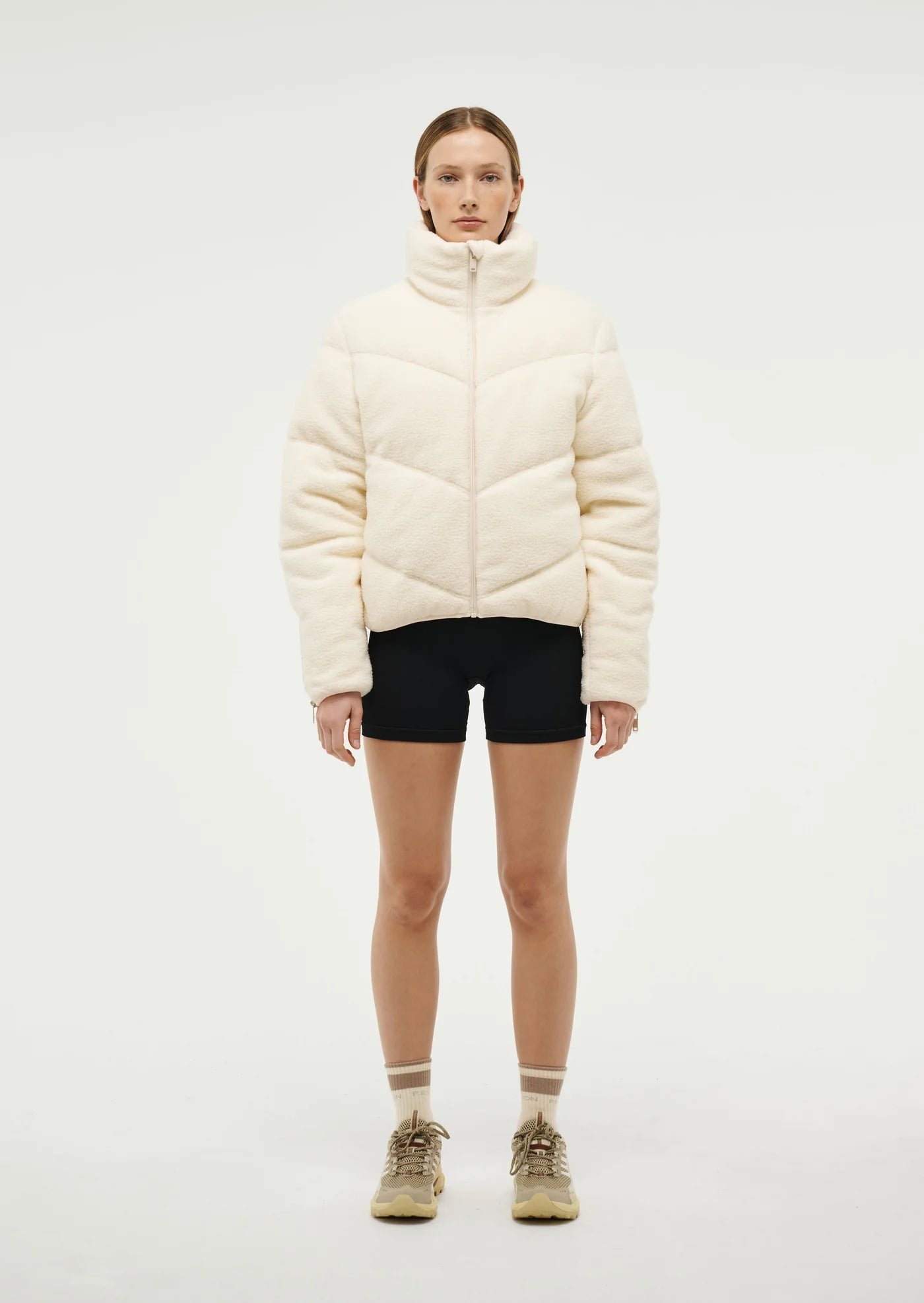 Elysian Collective PE Nation Fortune Sherpa Jacket Whisper White