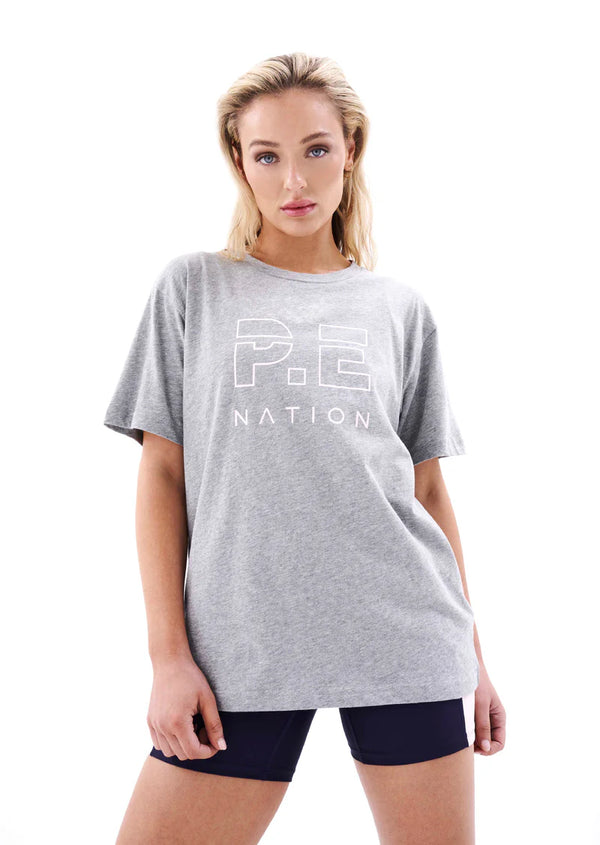 Elysian Collective PE Nation Heads Up Tee Grey Marle 