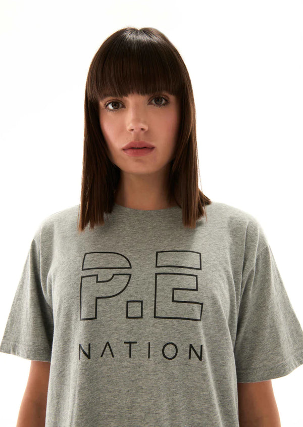Elysian Collective PE Nation Heads Up Tee Grey Marle