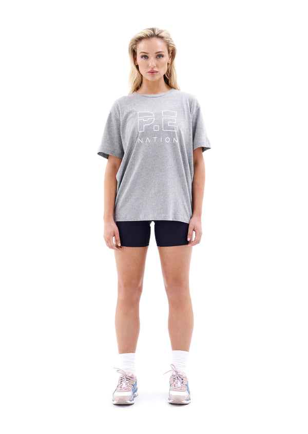 Elysian Collective PE Nation Heads Up Tee Grey Marle 