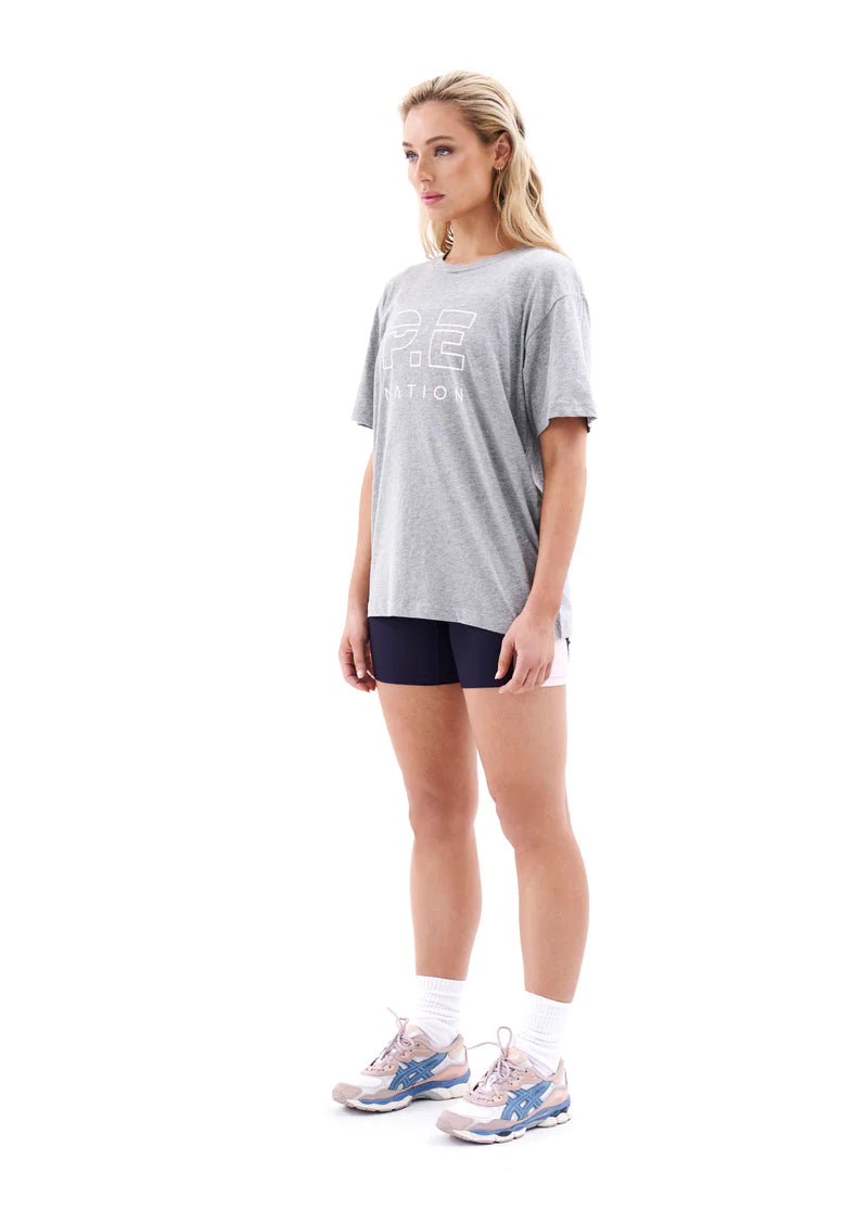 Elysian Collective PE Nation Heads Up Tee Grey Marle 