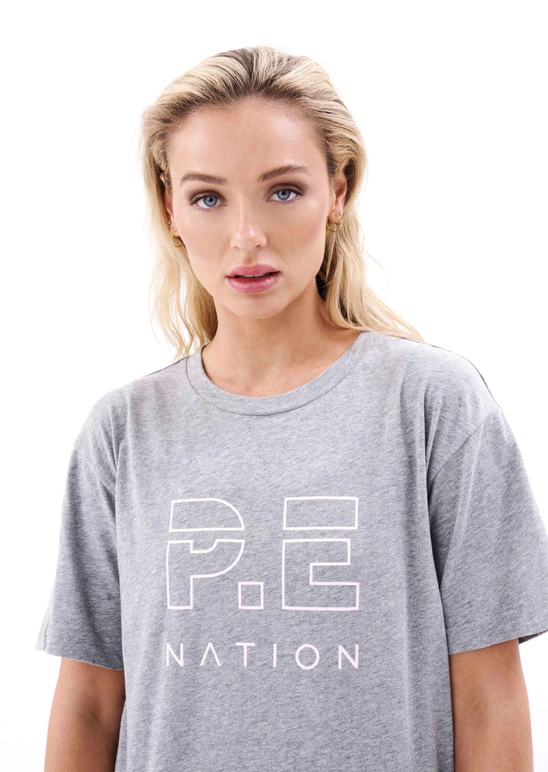 Elysian Collective PE Nation Heads Up Tee Grey Marle 