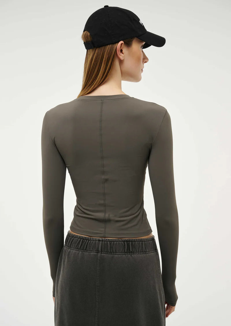 Elysian Collective PE Nation Long Sleeve Top Gunmetal