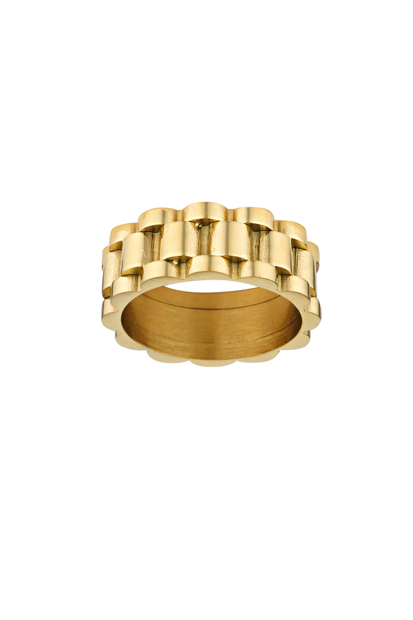 Elysian Collective Porter Jewellery Baby Link Ring Gold
