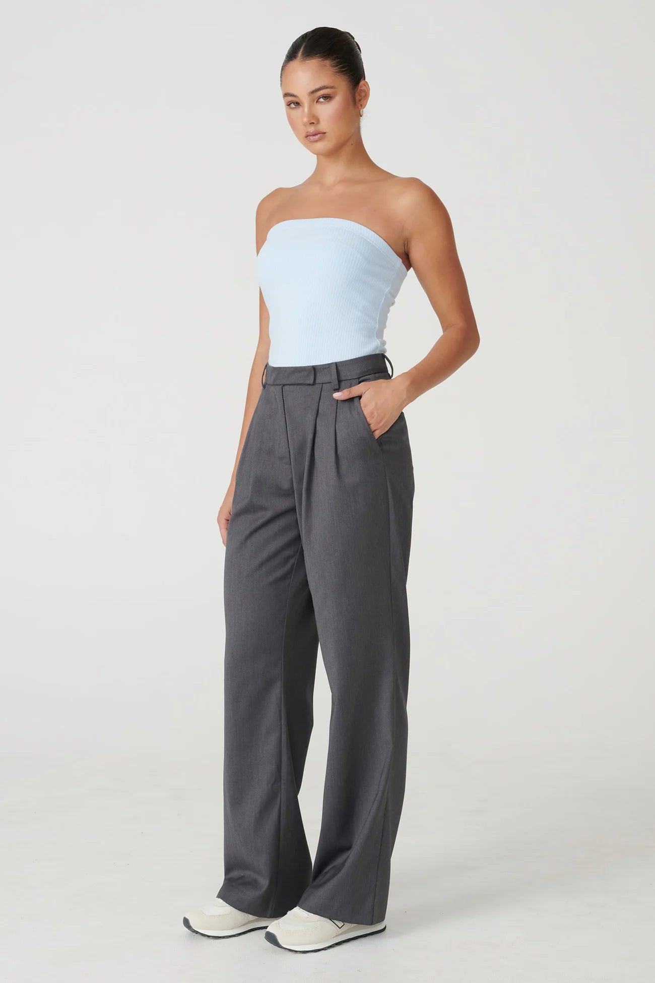 Elysian Collective Raef The Label Cormac Tube Top Citrus Blue