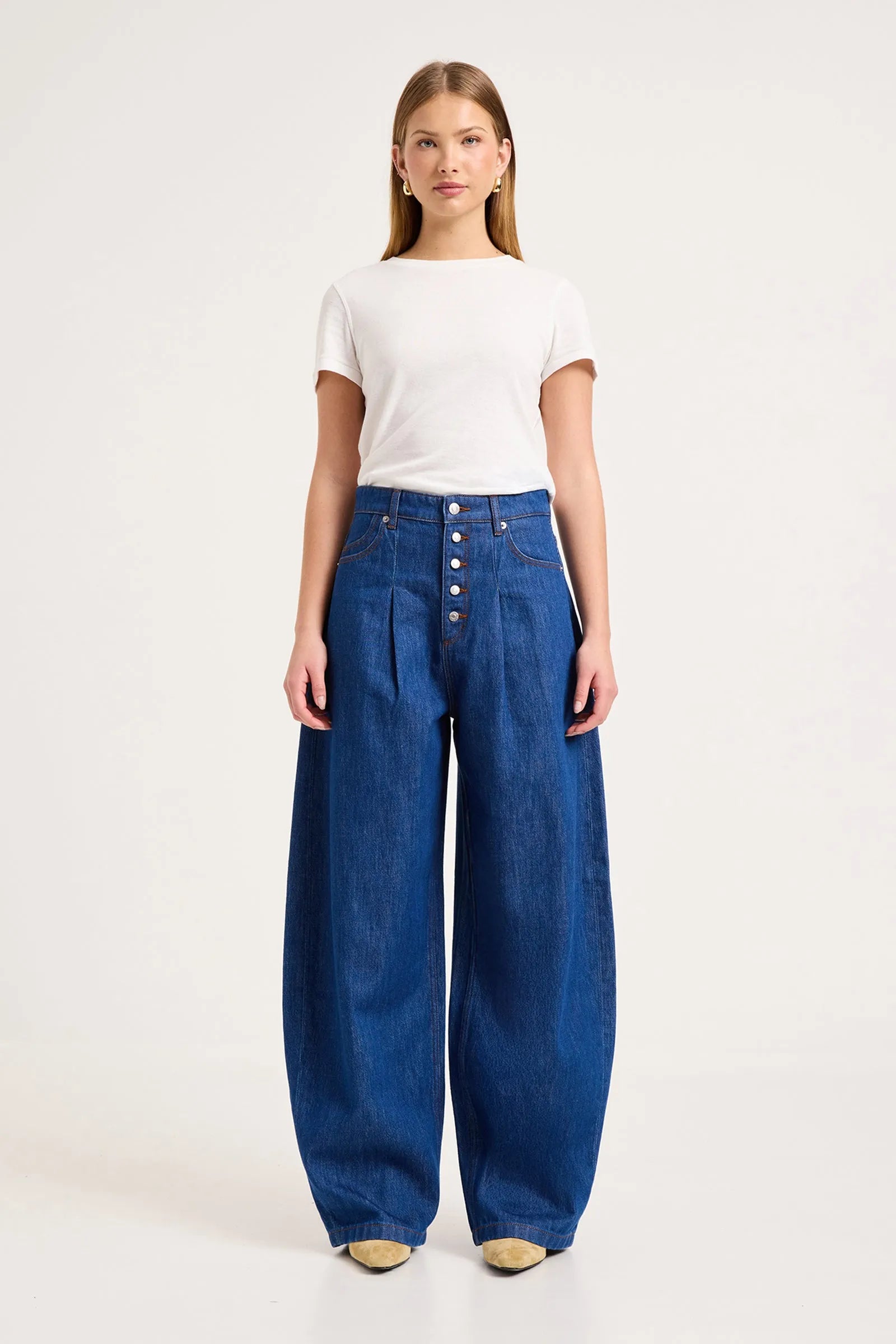 Elysian Collective Rollas Balloon Barrel Jean Nolita Rinse