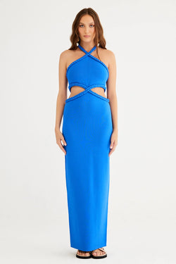 Elysian Collective Rumer X Riviera Maxi Dress Blue