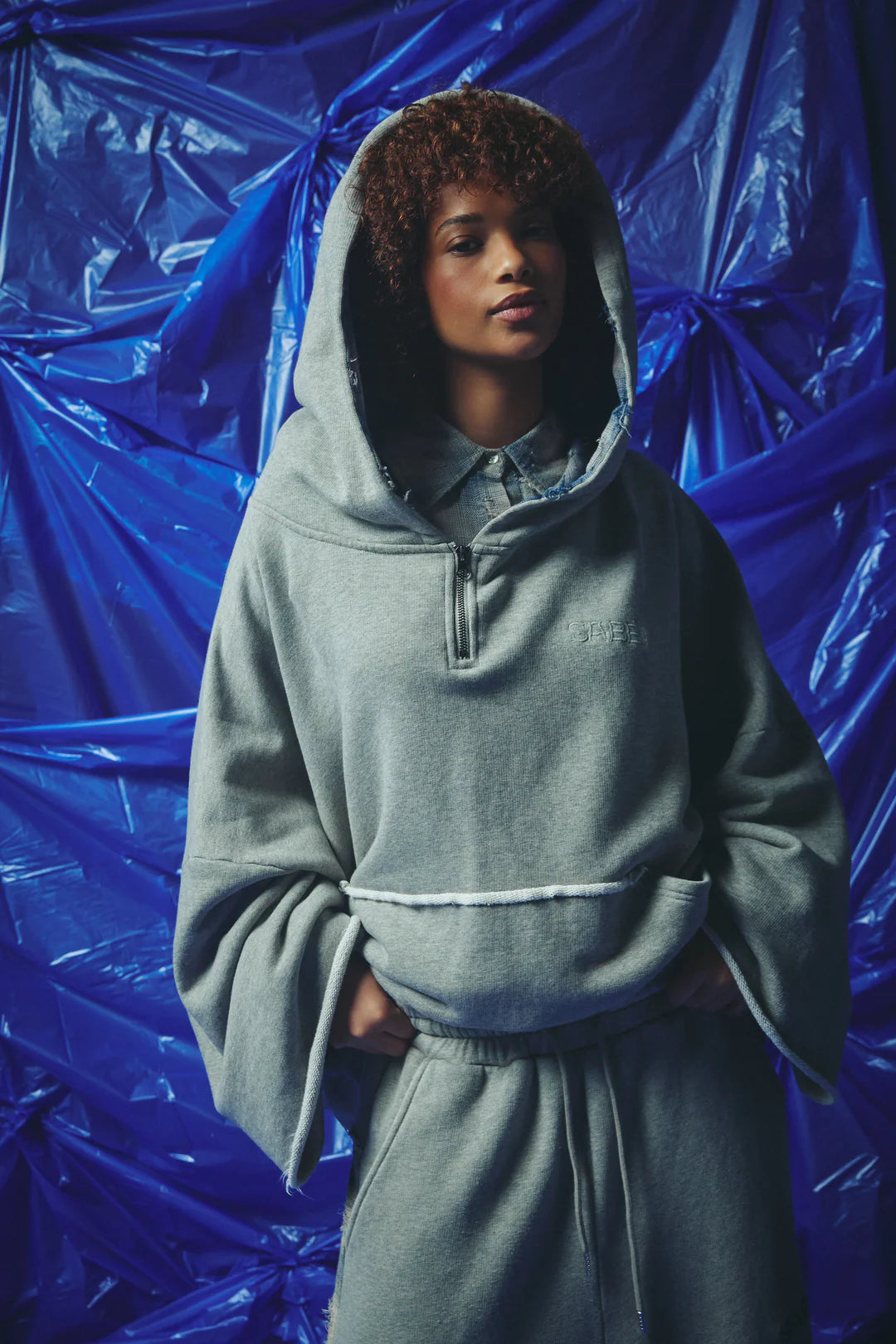 Elysian Collective Sabbi Be A Kind Human Hoodie Blue