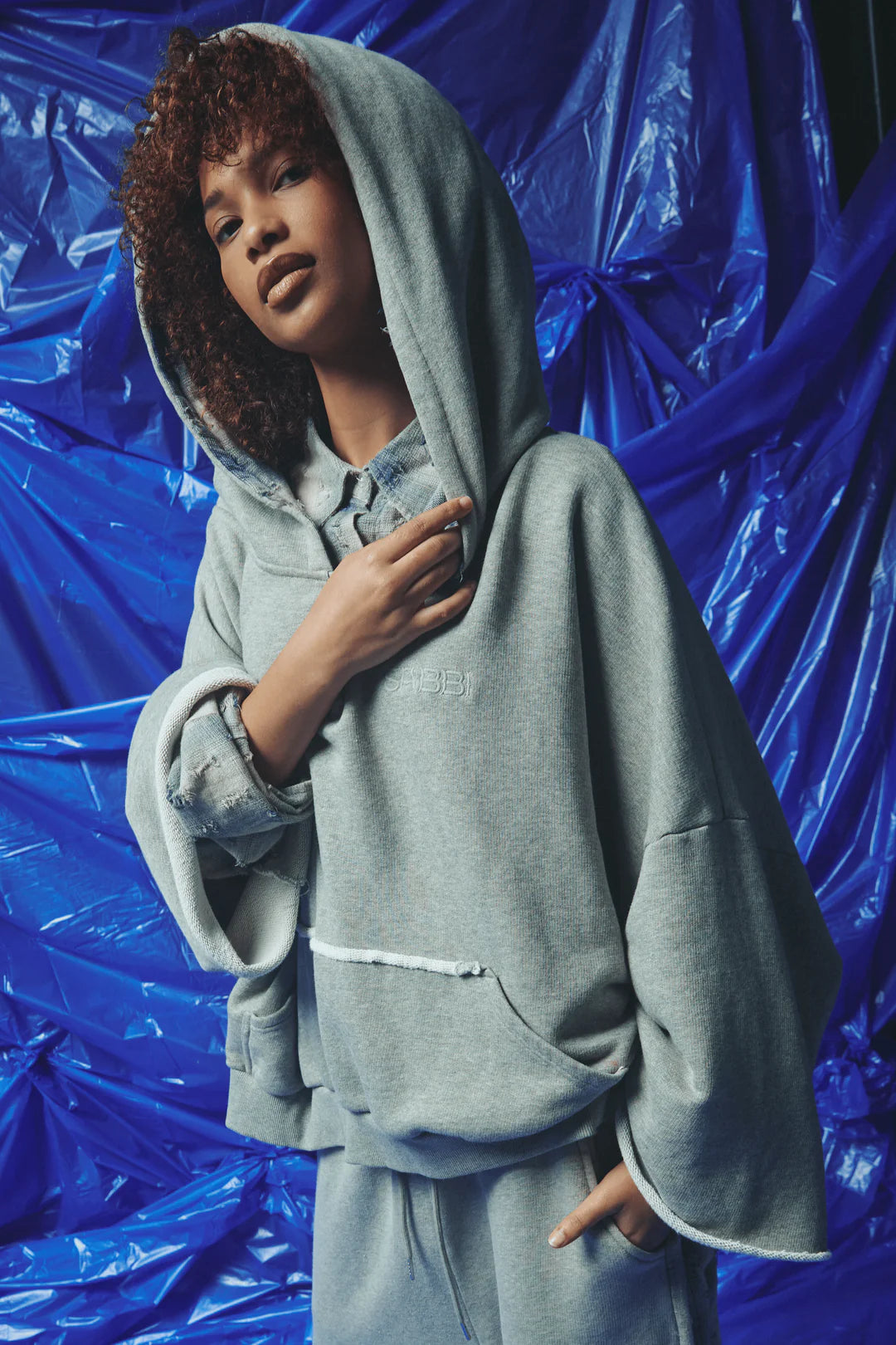 Elysian Collective Sabbi Be A Kind Human Hoodie Blue