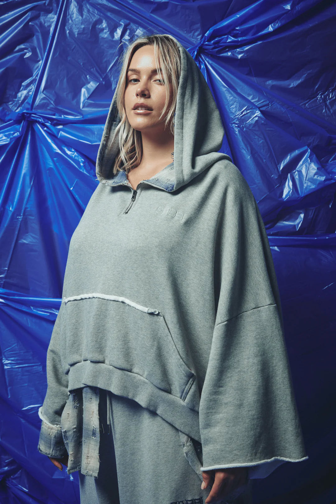 Elysian Collective Sabbi Be A Kind Human Hoodie Blue