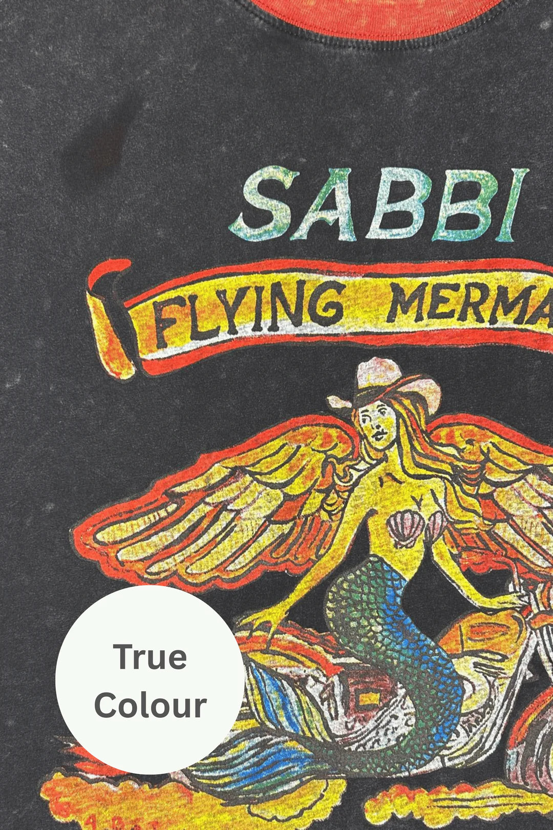 Elysian Collective Sabbi Flying Mermaid Tee Black