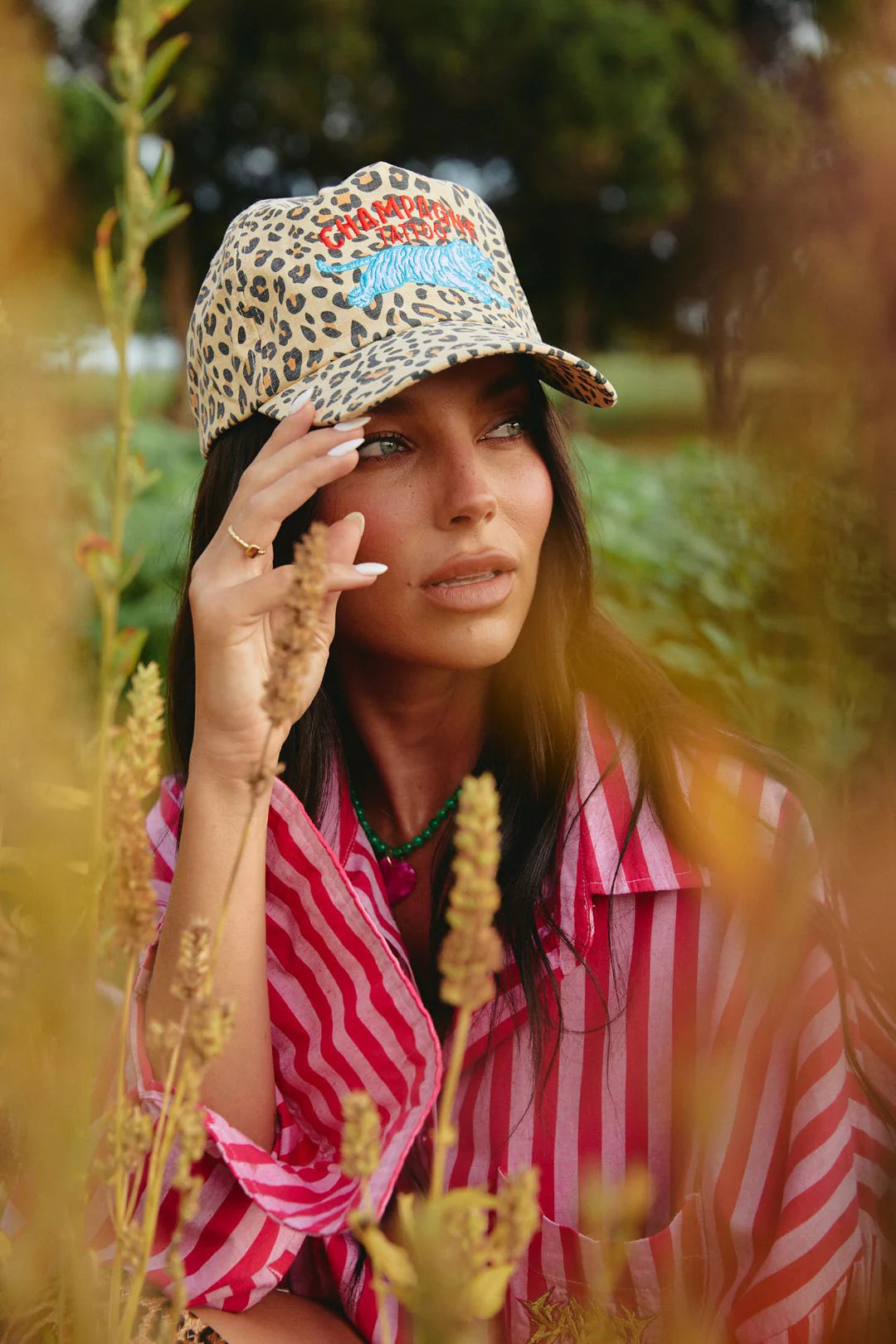 Elysian Collective Sabbi Leopard Champagne Tattoo Cap