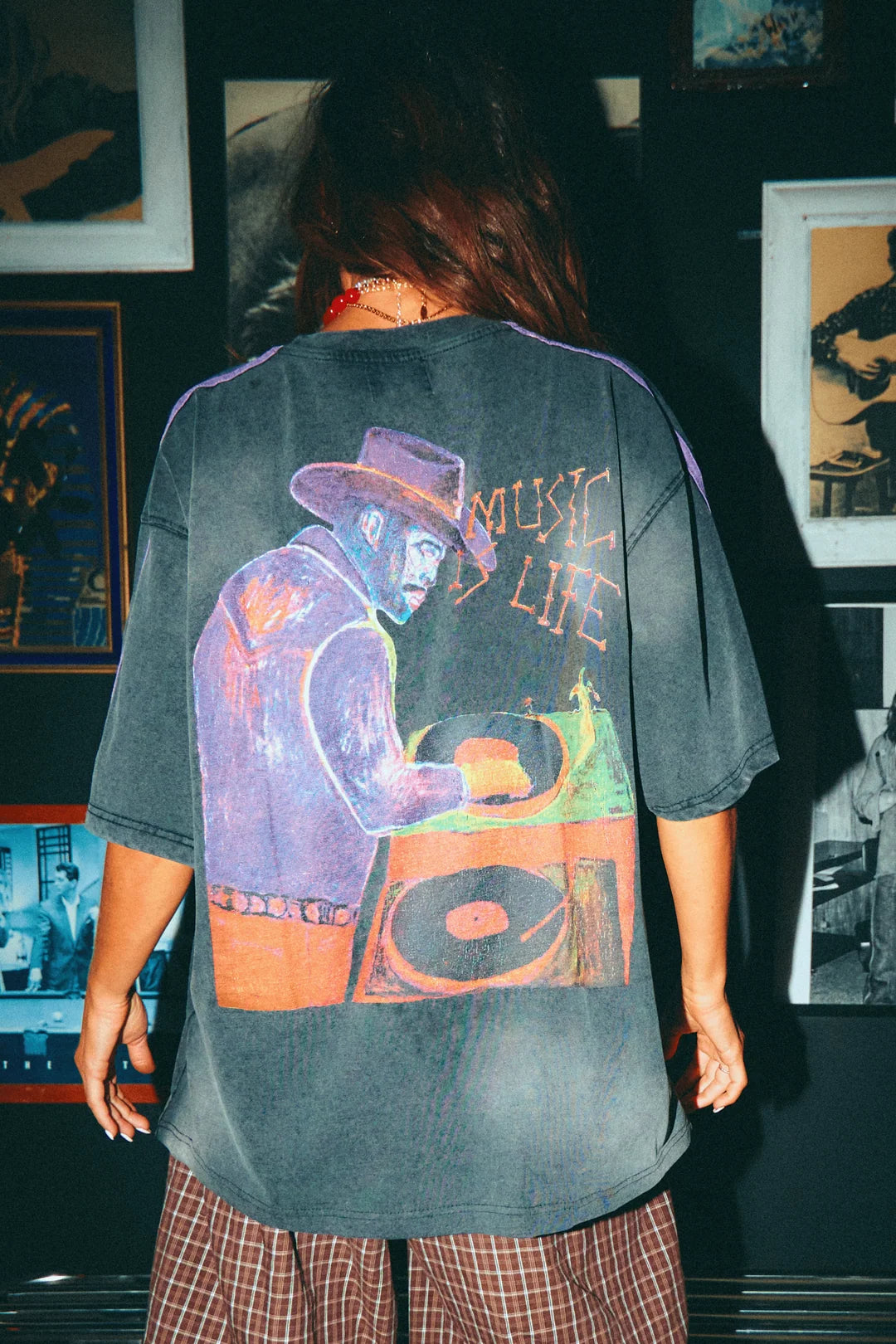 Elysian Collective Sabbi Music Is Life Tee Black