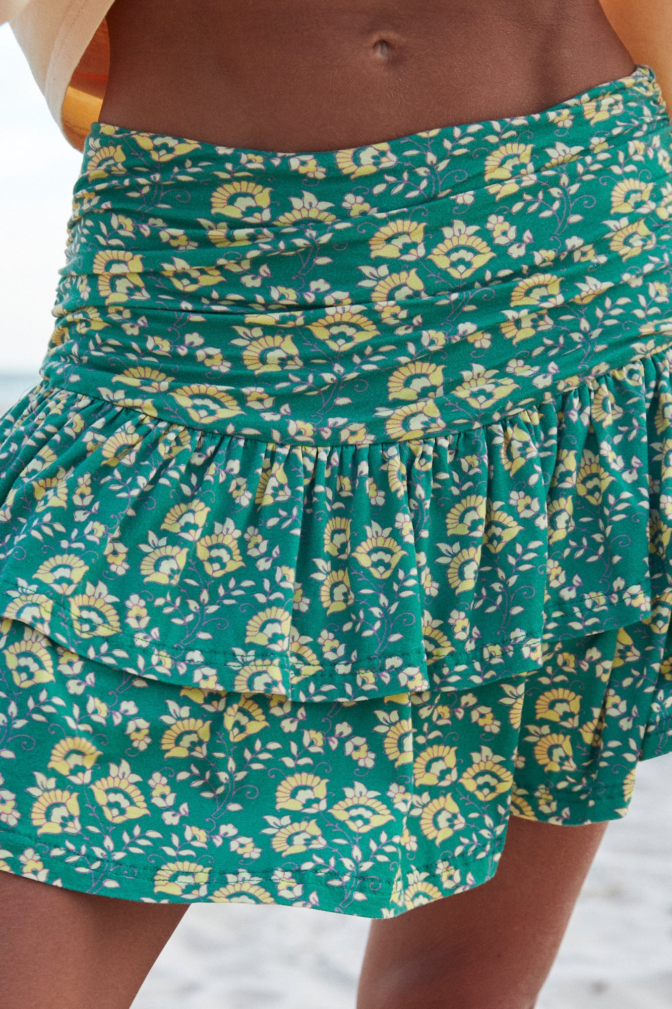 Elysian Collective Sabbi Seas The Day Rara Skirt Green