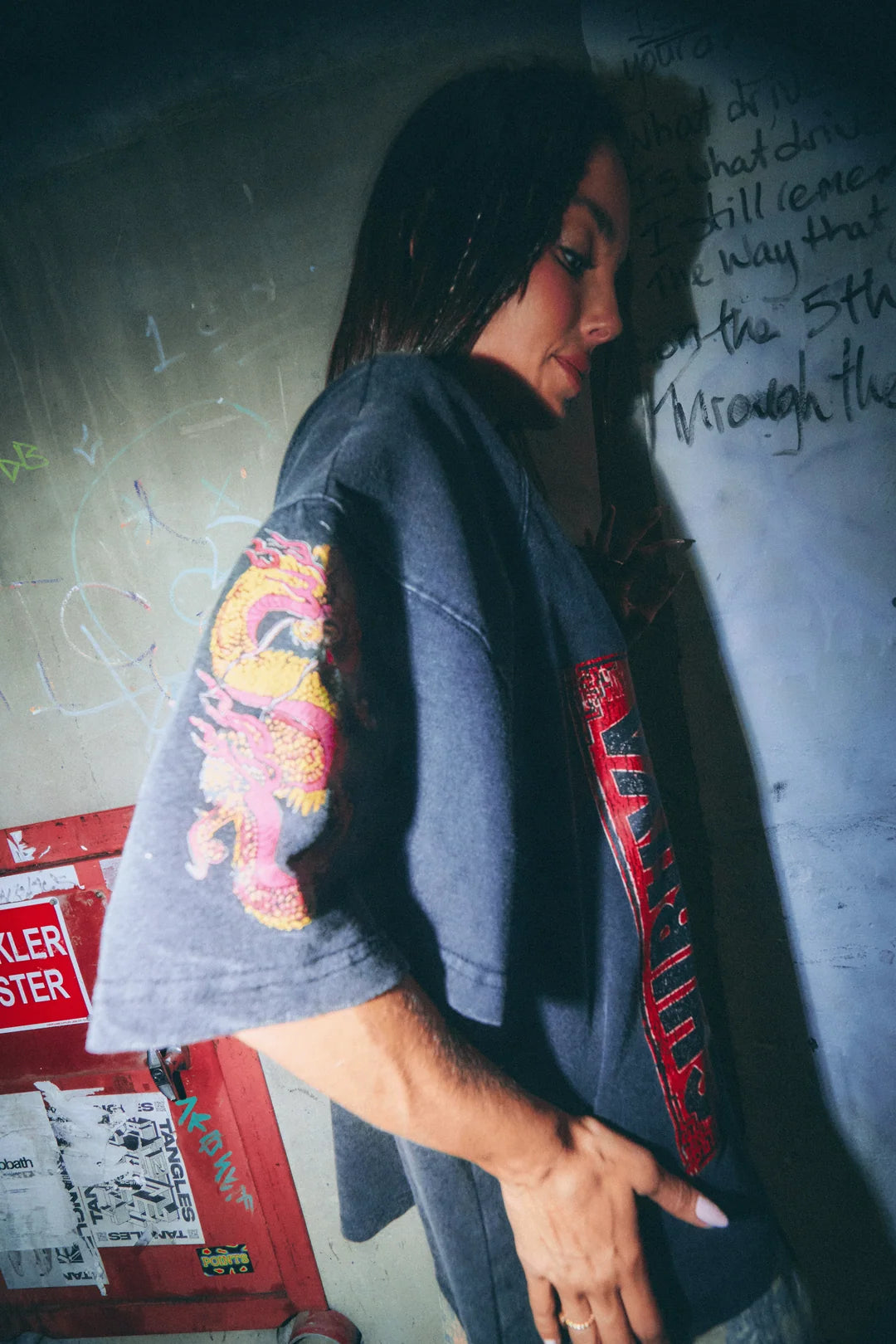 Elysian Collective Sabbi Shibuya Claw Tee Charcoal