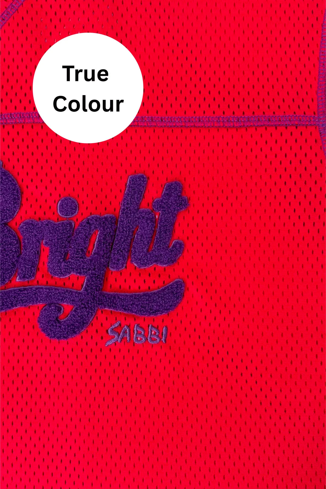 Elysian Collective Sabbi Shine Bright Mesh Tee Red 