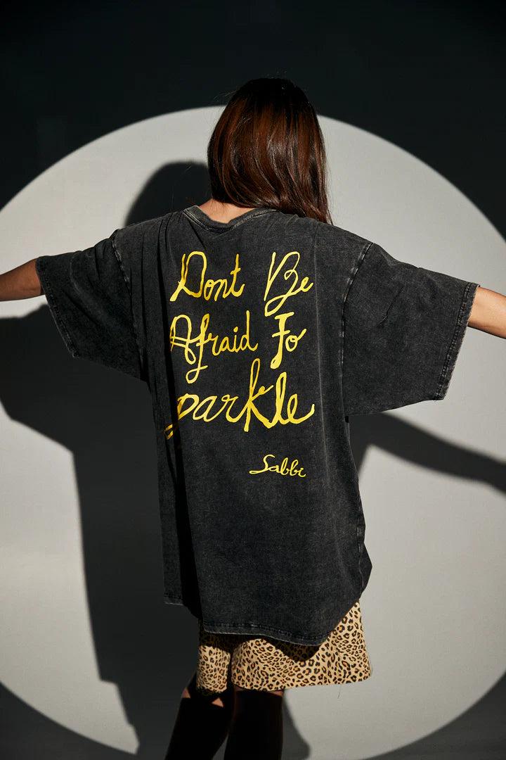 Elysian Collective Sabbi Sparkle Titty Tee Black