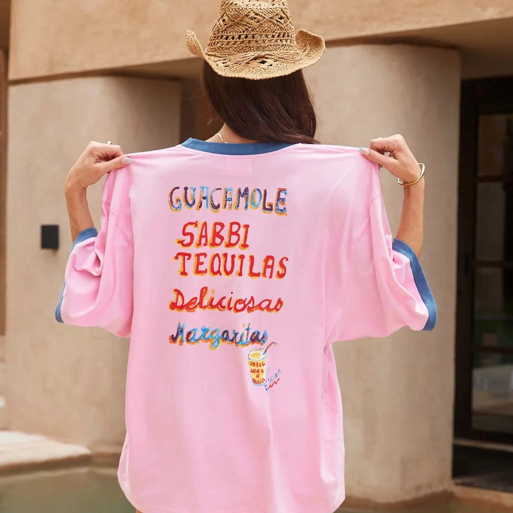 Elysian Collective Sabbi Tequila Made Me Do It Tee Pink