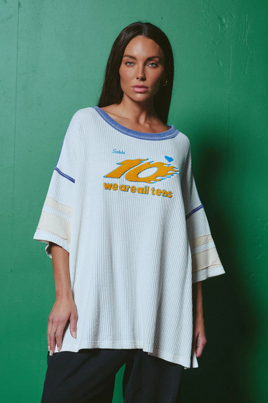 Elysian Collective Sabbi The 10 Energy Tee Off White
