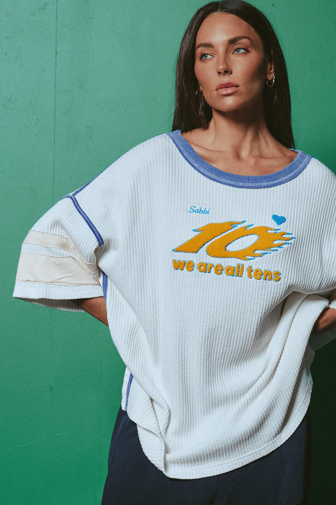 Elysian Collective Sabbi The 10 Energy Tee Off White