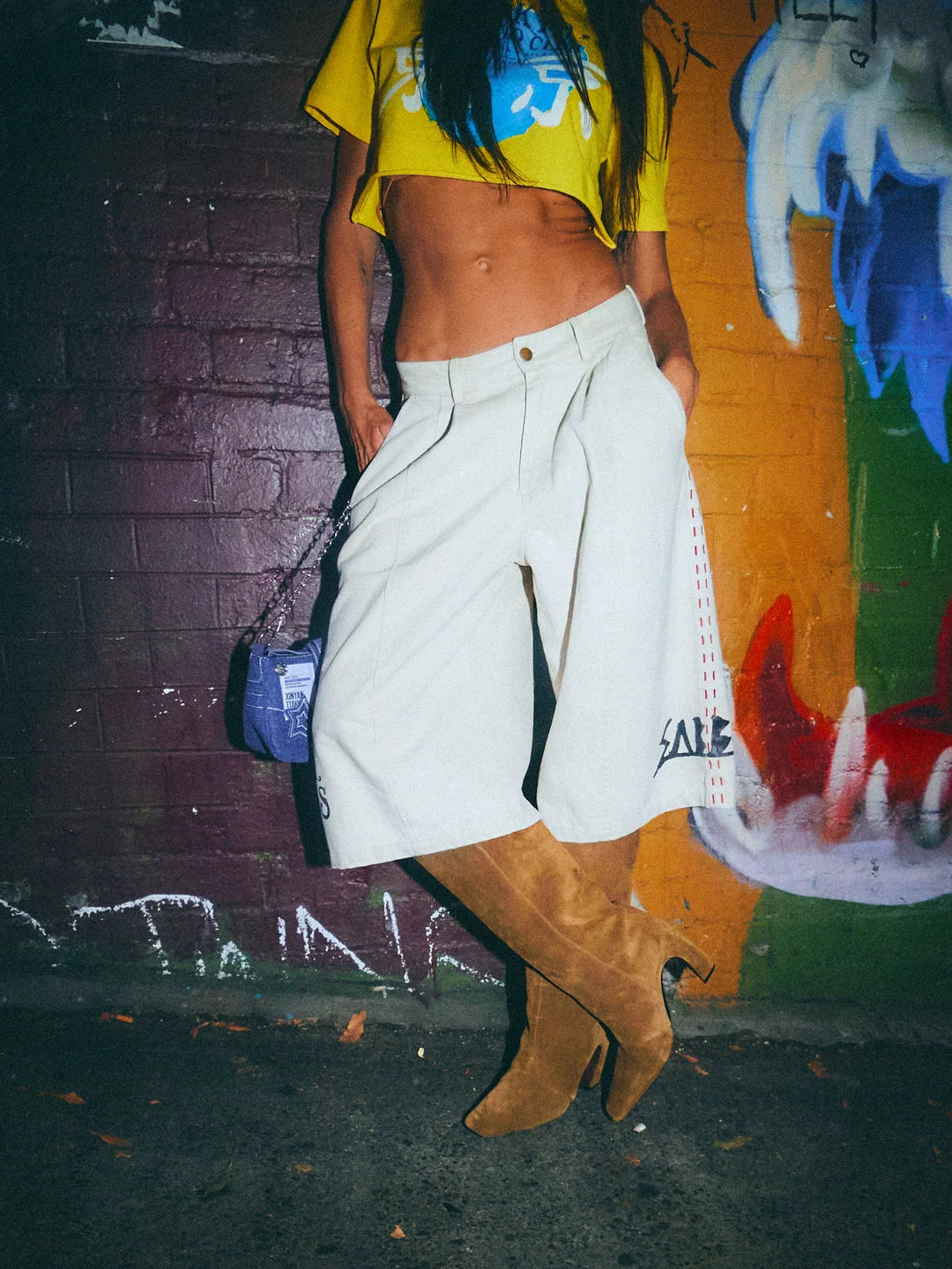 Elysian Collective Sabbi The Art of Button Up Jort