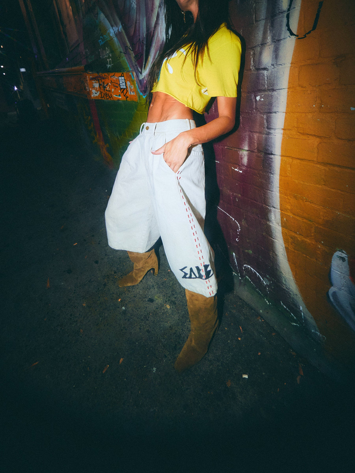 Elysian Collective Sabbi The Art of Button Up Jort