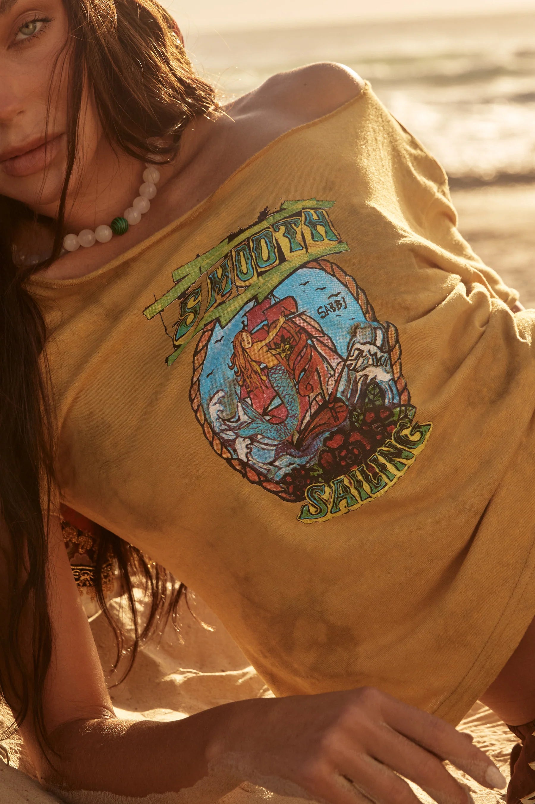 Elysian Collective Sabbi The Aye Aye Off The Shoulder Tank