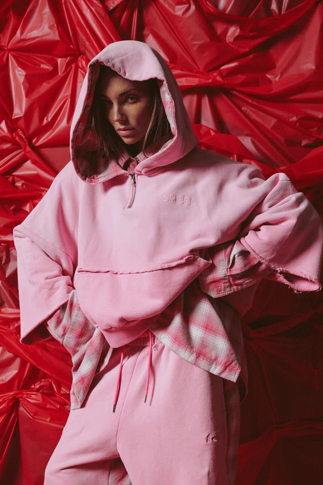 Elysian Collective Sabbi The Be A Kind Human Hoodie Pink
