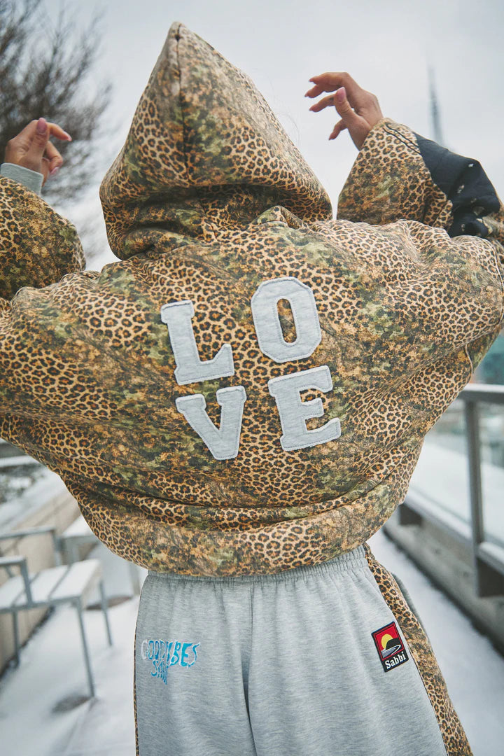 Elysian Collective Sabbi The Be Happy Leopard Bomber