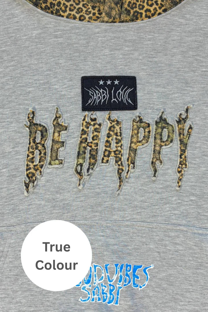 Elysian Collective Sabbi The Be Happy Leopard Hoodie