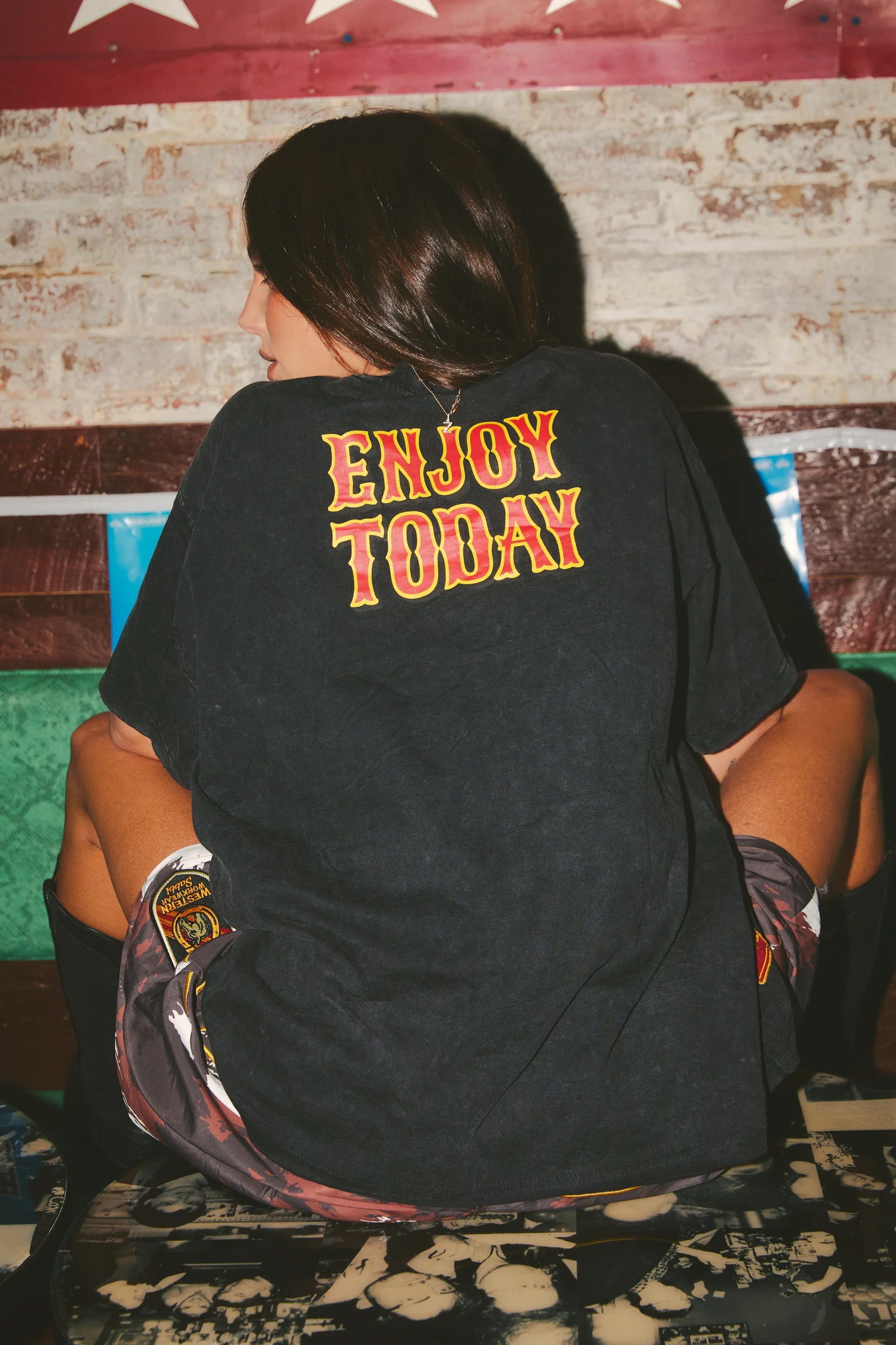 Elysian Collective Sabbi The Be Youtiful Ranch Tee Black