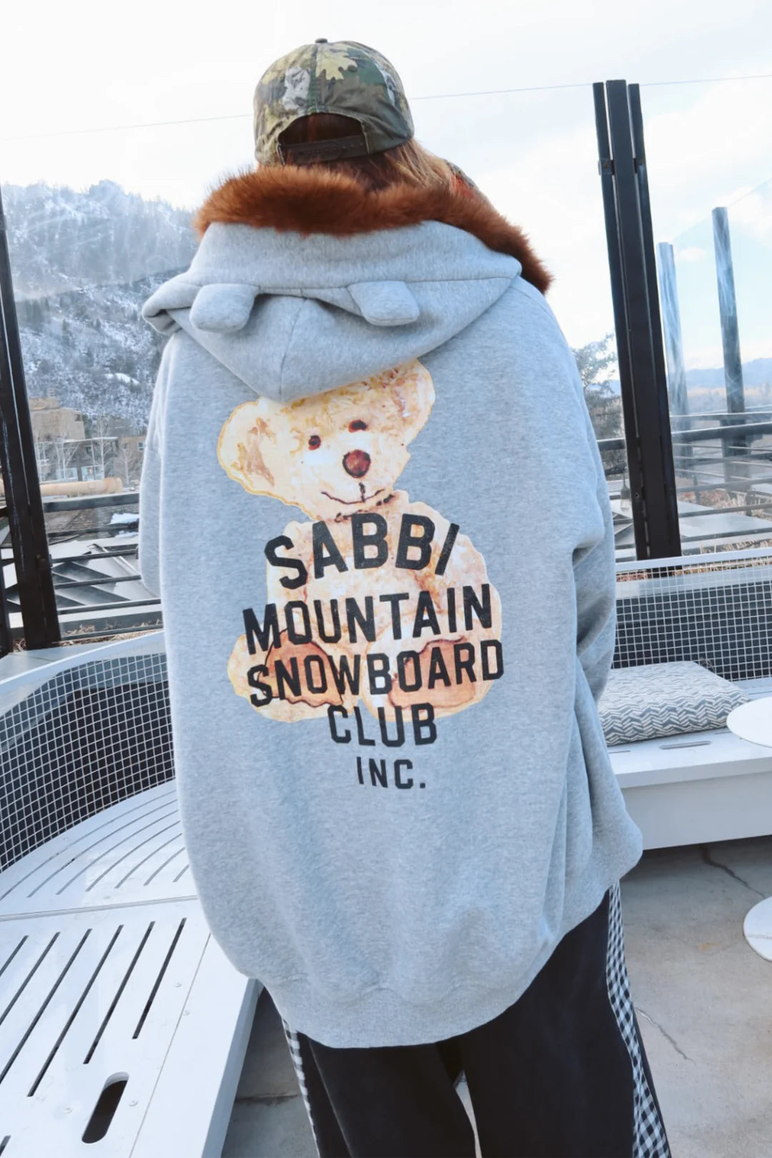 SABBI - THE BEAR WITH ME ZIP HOODIE (GREY)  LAUNCHING 14 JUNE 7PM