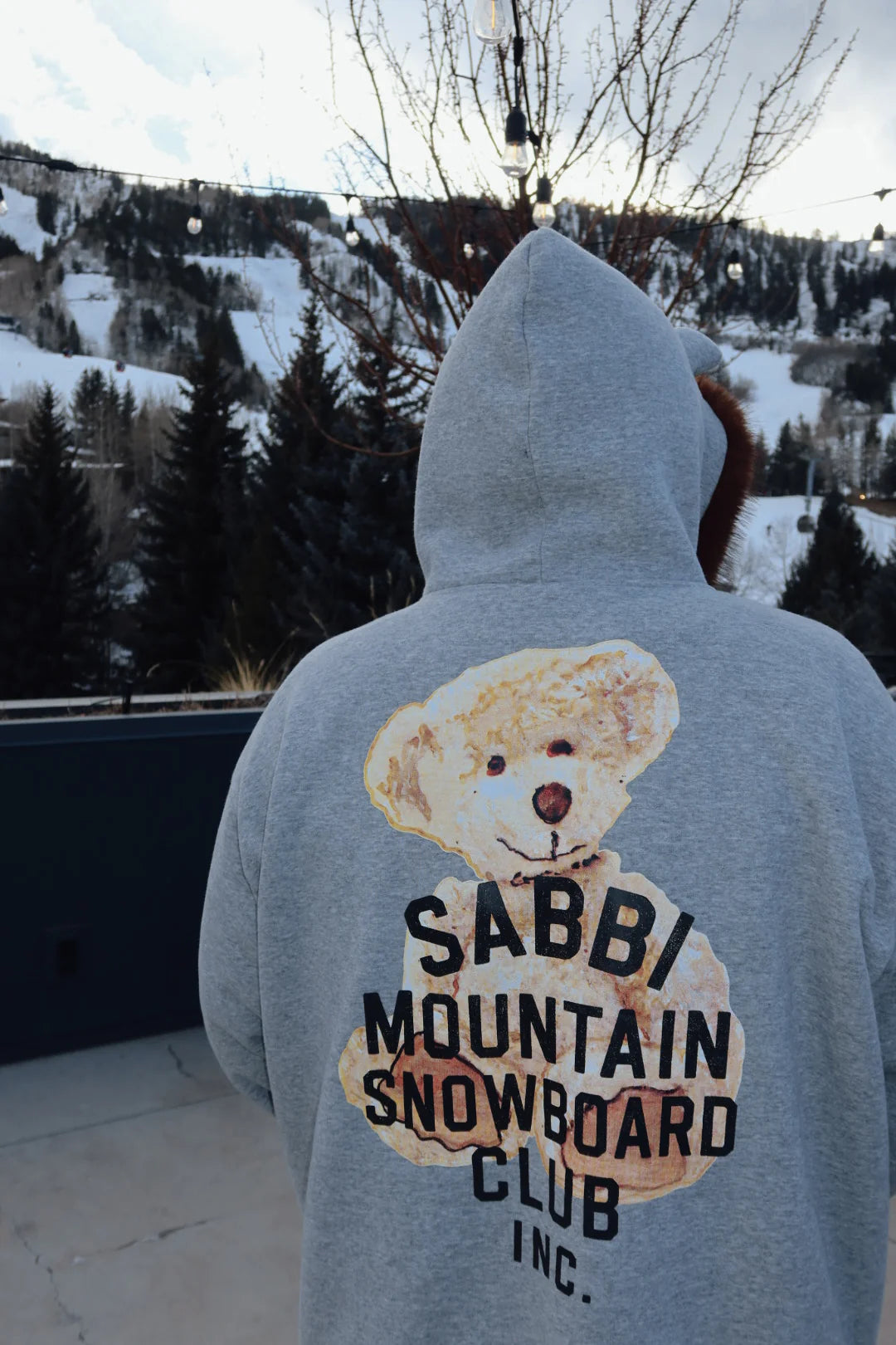 Elysian Collective Sabbi The Bear With Me Zip Hoodie (Grey)