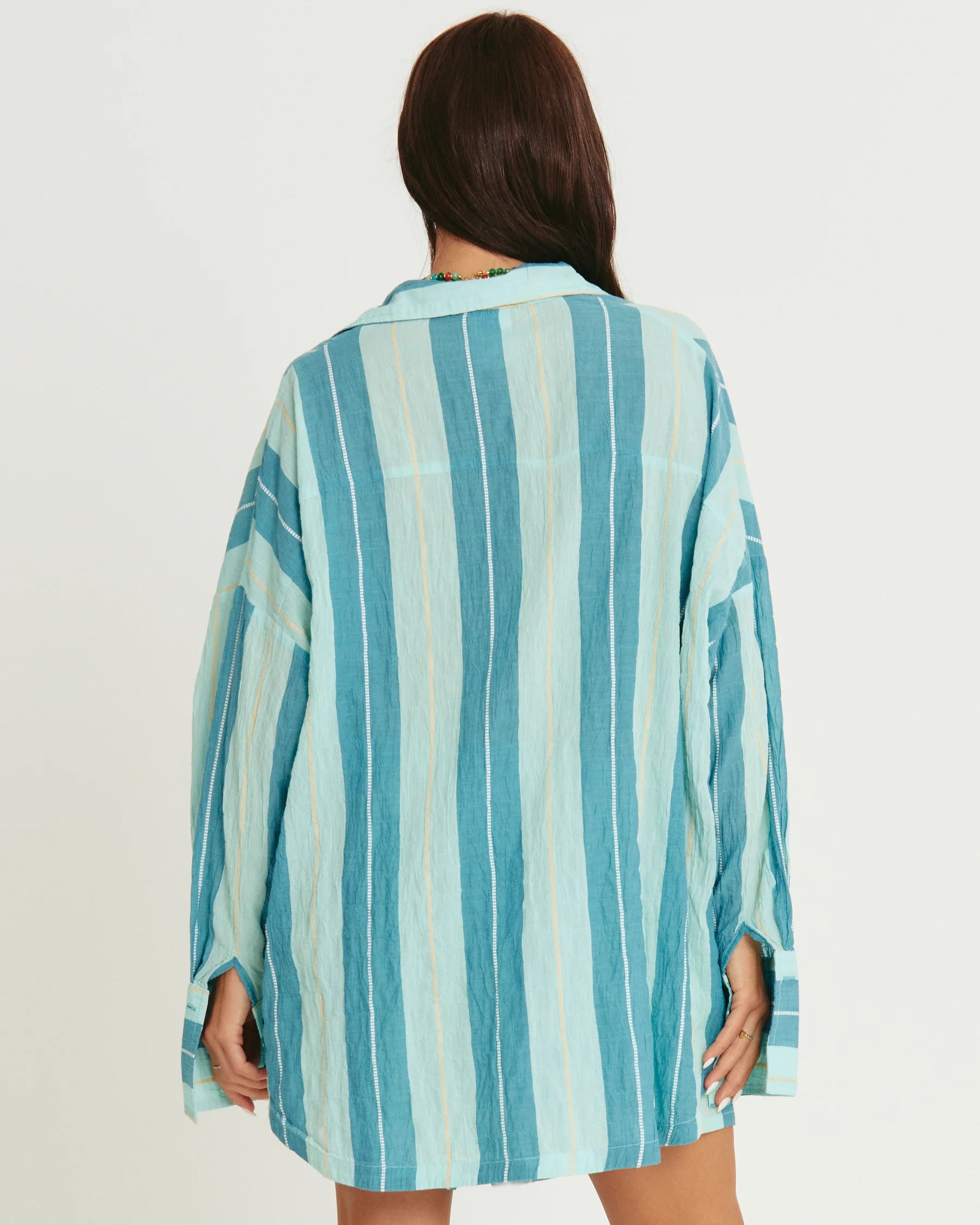 Elysian Collective Sabbi The Don Julio Shirt Pop Stripe Blue 