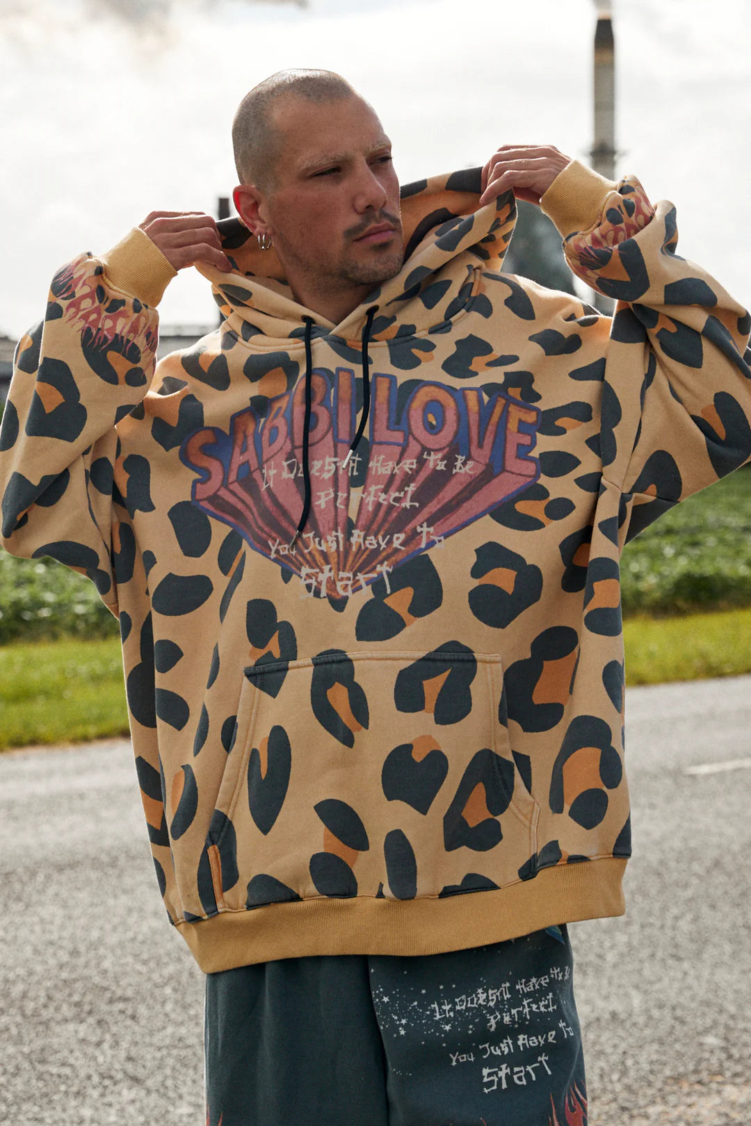 Elysian Collective Sabbi The Flaming Leopard Hoodie