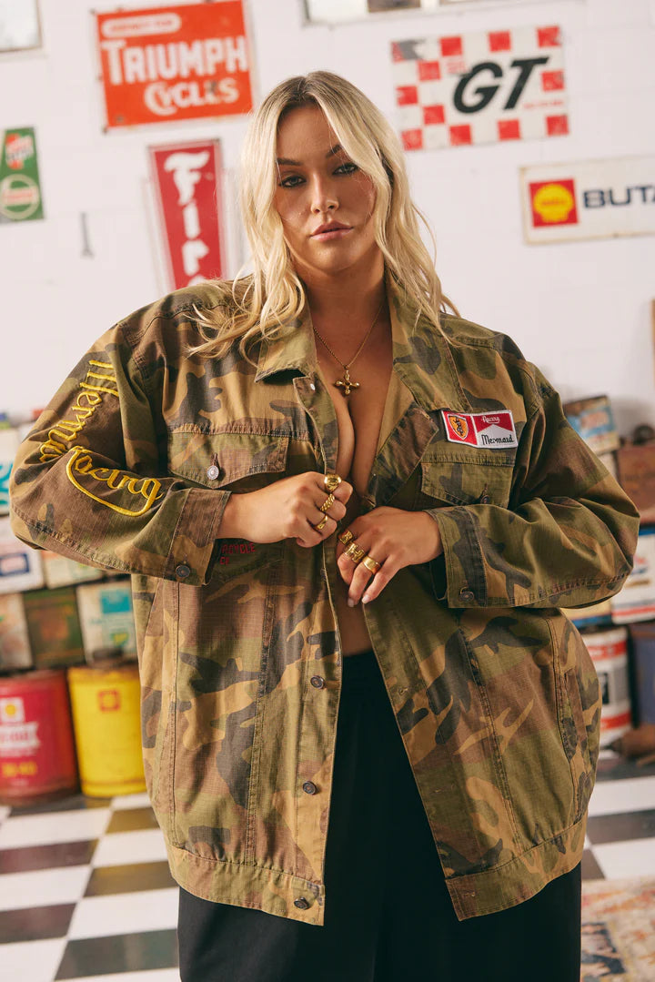 Elysian Collective Sabbi The Flying Mermaid Jacket Camo