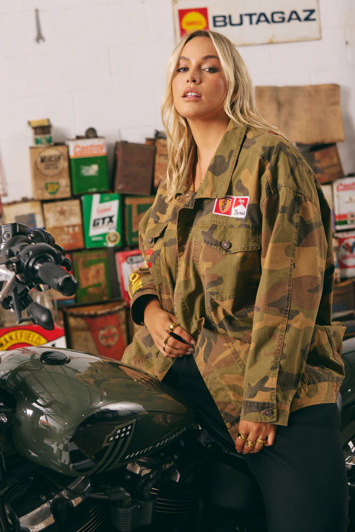 Elysian Collective Sabbi The Flying Mermaid Jacket Camo