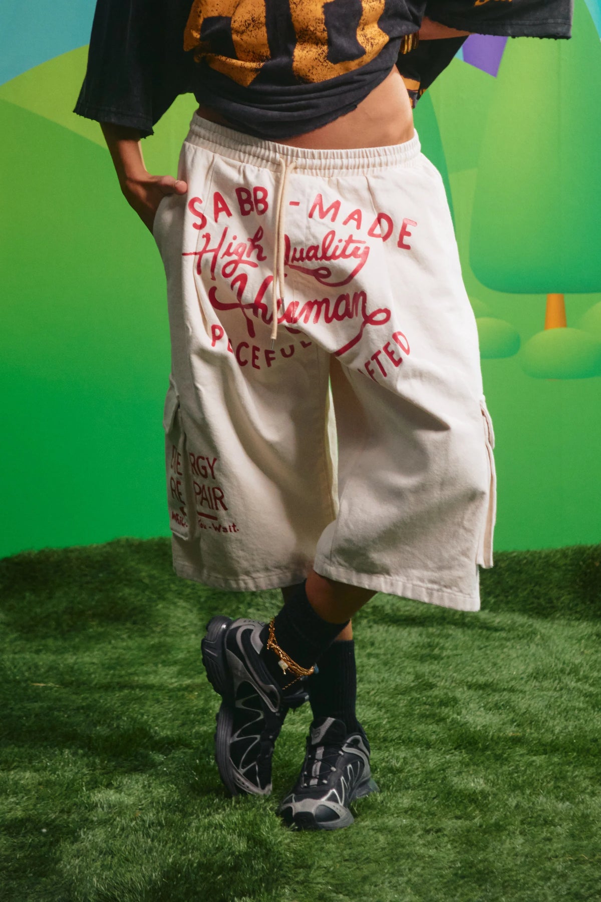 Elysian Collective Sabbi The High Quality Human Jorts Cream