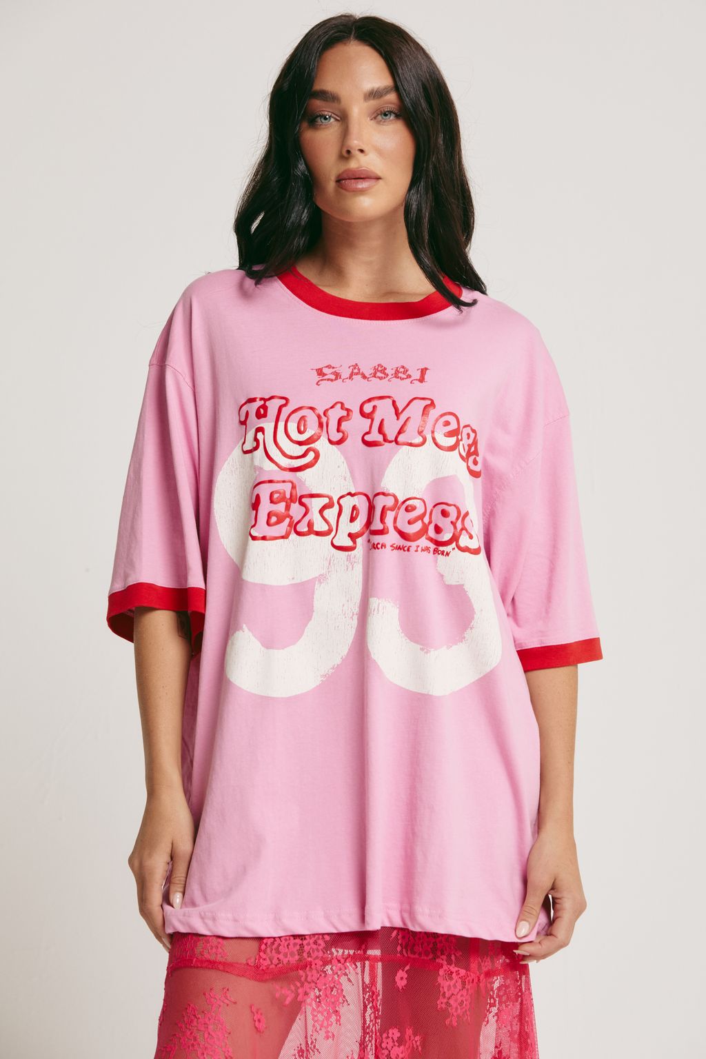 Elysian Collective Sabbi The Hot Mess Express Tee Pink