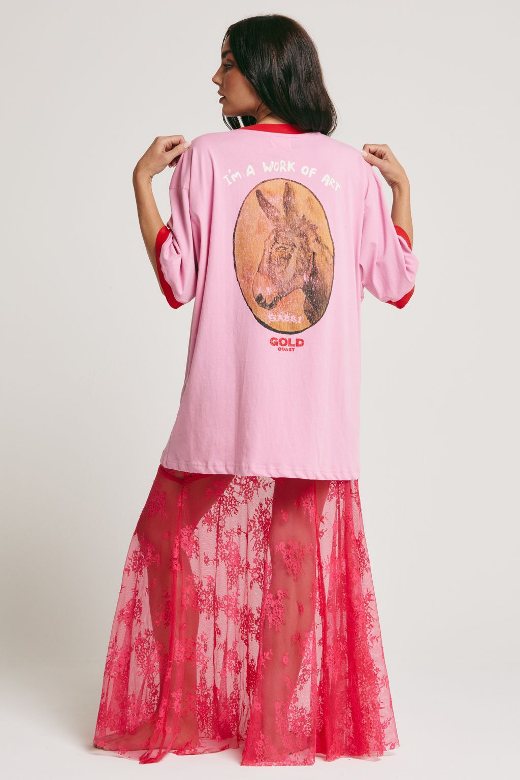 Elysian Collective Sabbi The Hot Mess Express Tee Pink