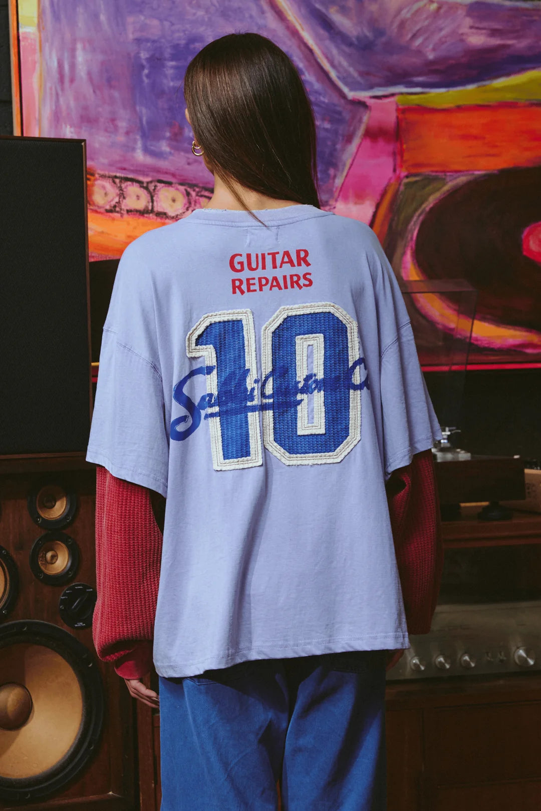 Elysian Collective Sabbi The Long Sleeve Sabbi Customer Tee Lilac