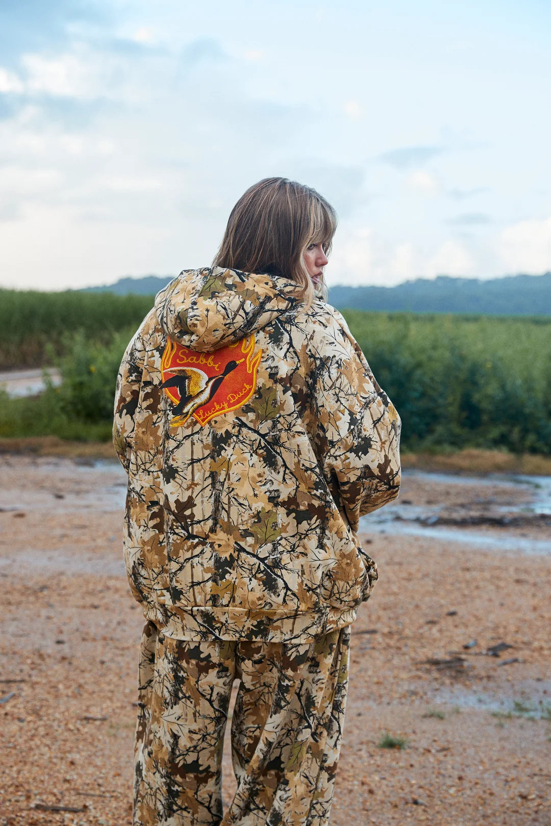 Elysian Collective Sabbi The Lucky Duck Camo Zip Hoodie